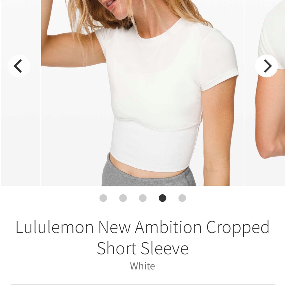 ISO Lululemon New Ambition Cropped Short sleeve